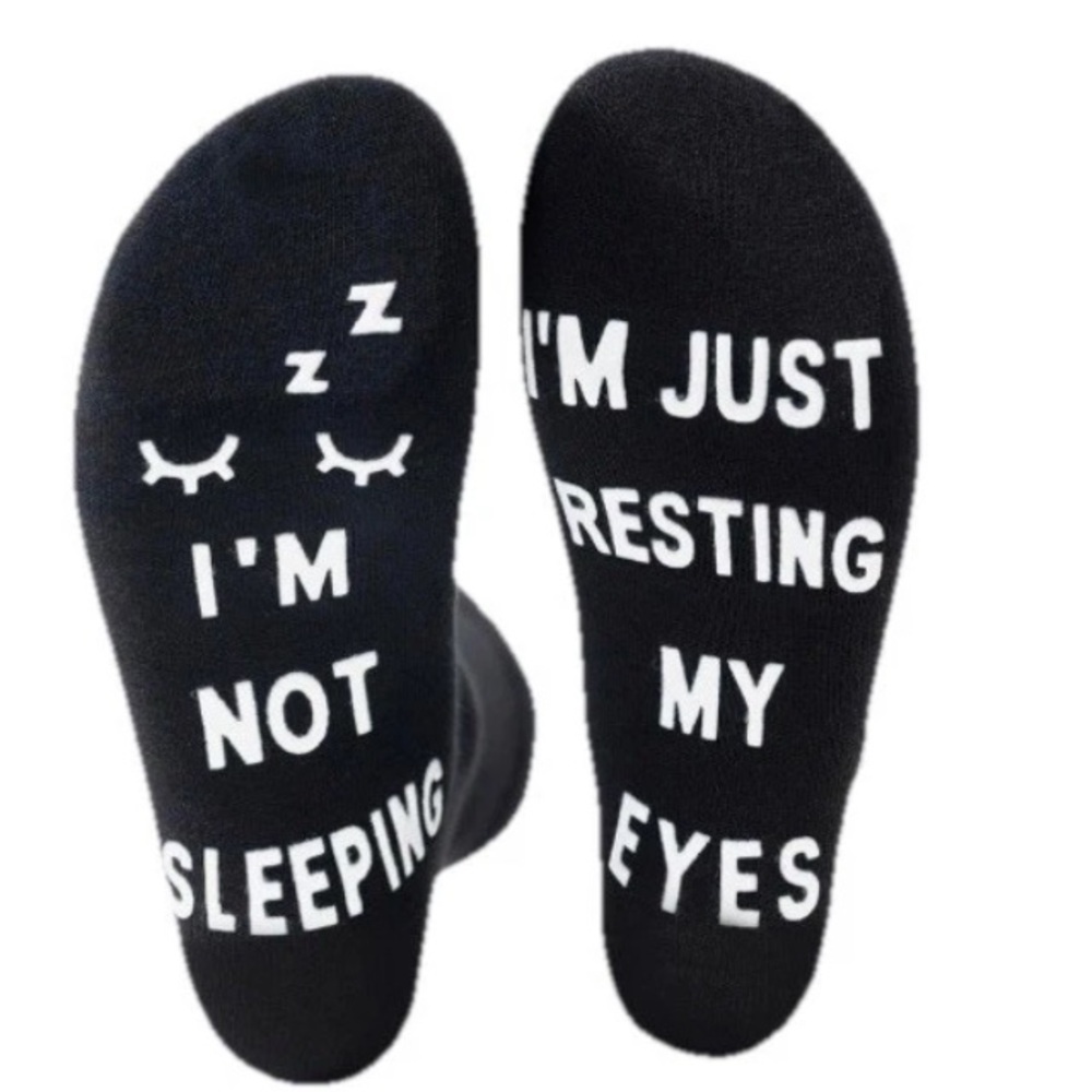Unisex Funny Socks for Dad I'm Not Sleeping Gift Men Women Holiday Birthday Xmas